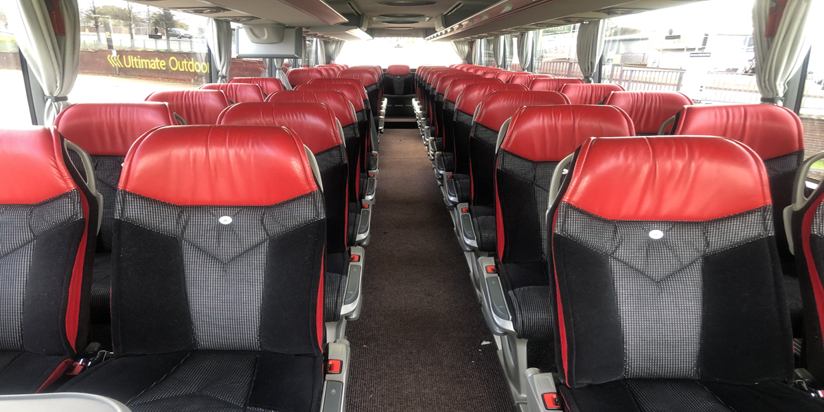 Interior of Luxury coach Birmingham, Dudley